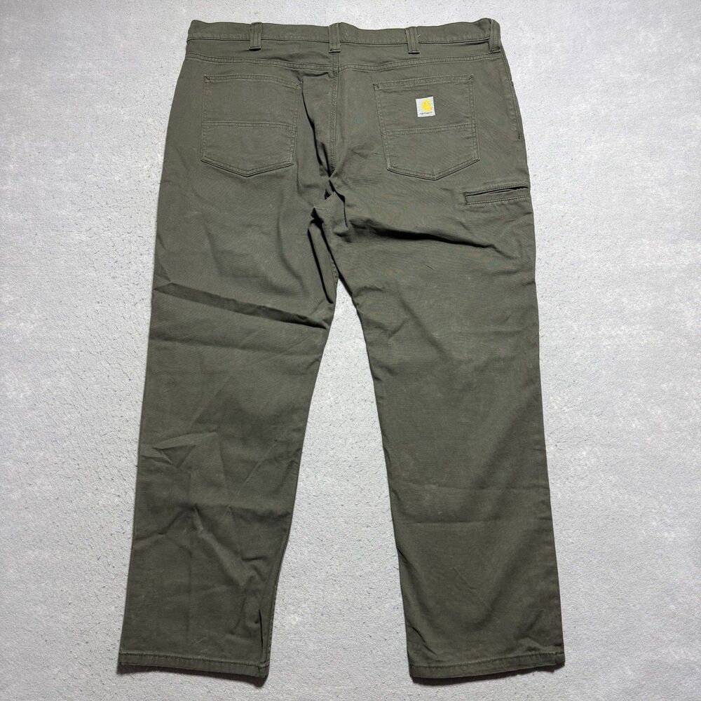 Carhartt Rugged Flex Relaxed Straight Canvas Pants Men’s 42x30 Green BN 2517-M
